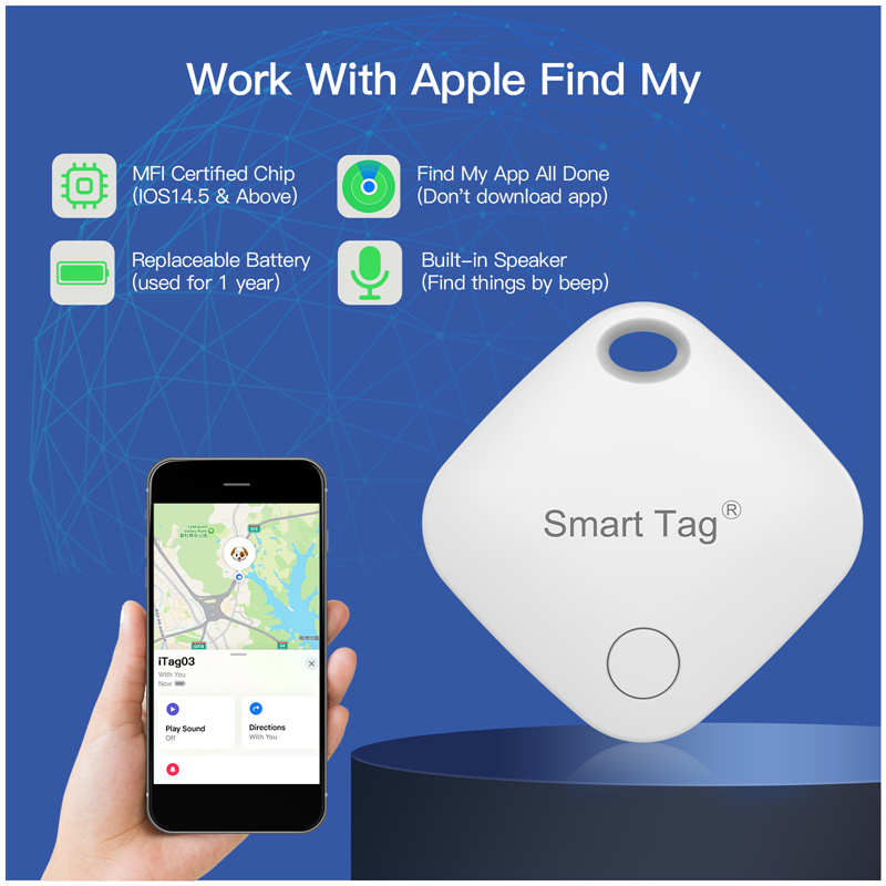 Smart Tag Compativel com Apple Find My Airtag - ORIGINAL (Gerência está louca)