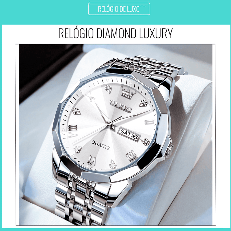 Relógio Diamond ( À prova d água) Promoção encerra dia 25-06-2023