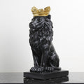 Escultura Leão com Coroa