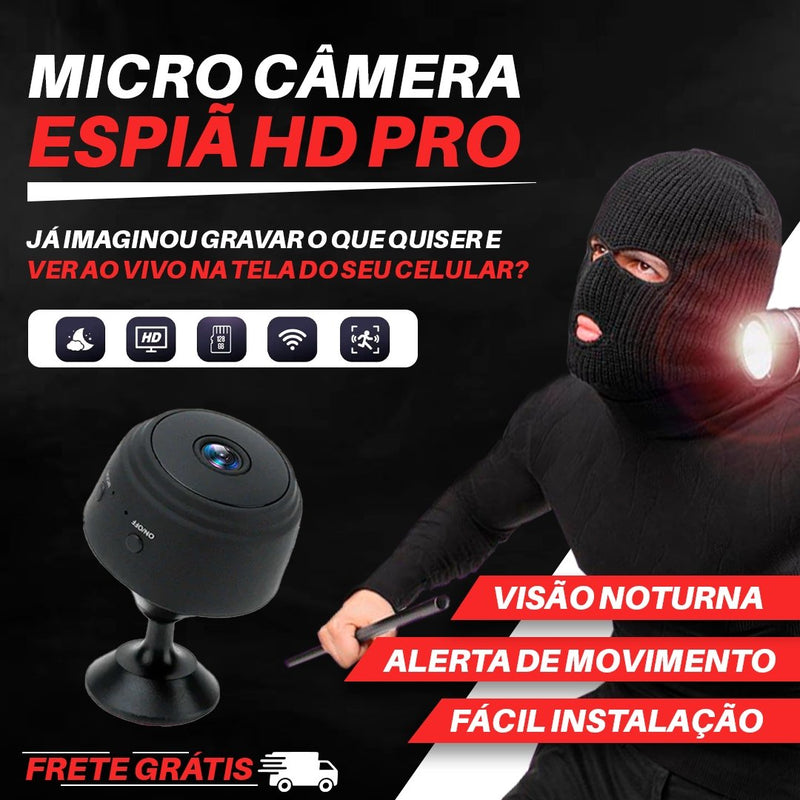 Micro Câmera Espiã HD Pro - Sensor Wifi 1080P